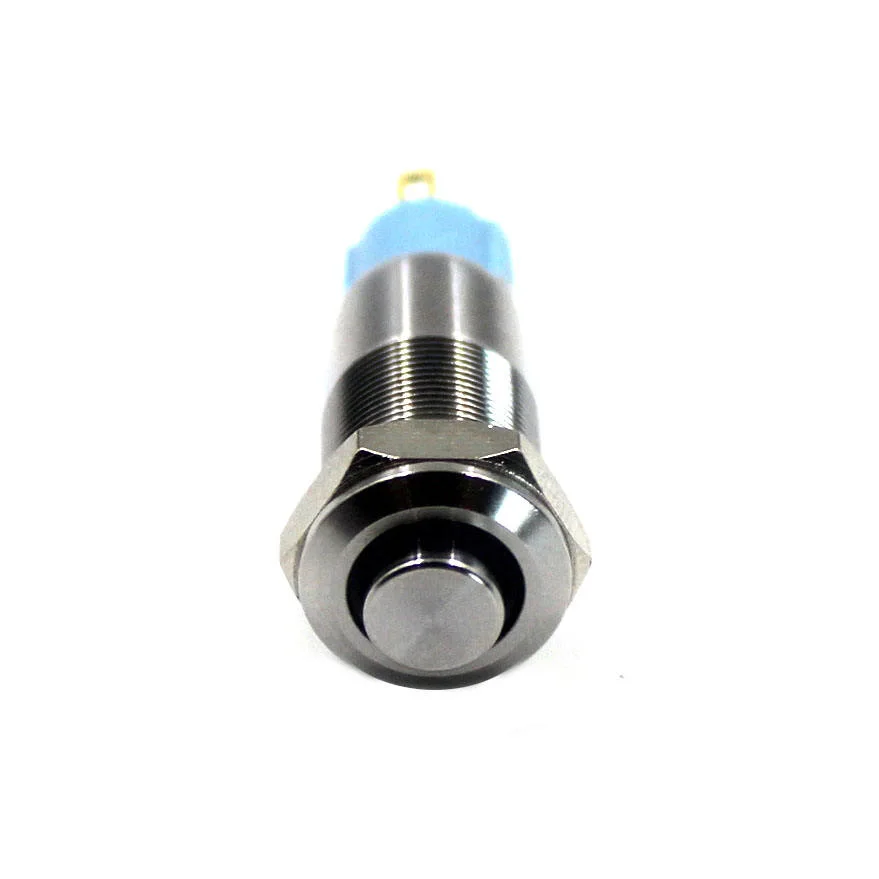 10mm Waterproof LED Flat High Head Metal Push Button Switch