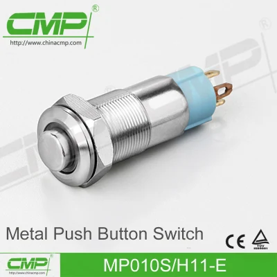 Mini interruttore a pulsante CMP da 10 mm con connessione pin
