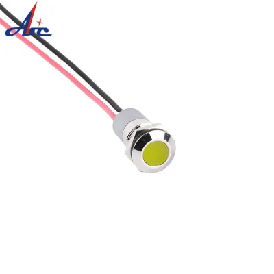 Indicatore luminoso a LED in metallo con foro di montaggio da 12 mm