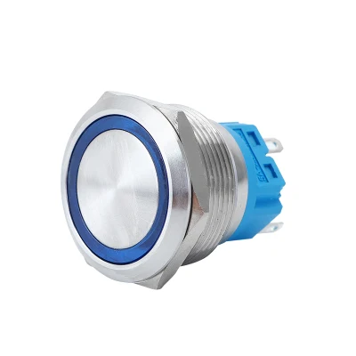 Pulsante di accensione/spegnimento normalmente aperto con chiusura impermeabile a LED da 25 mm 12 V