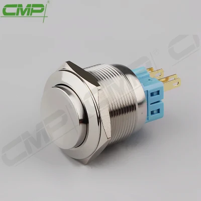 Interruttore elettrico a pulsante in metallo in acciaio inossidabile di alta qualità da 25 mm CMP