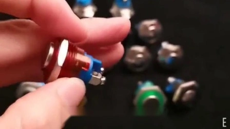 Interruttore a pulsante on/off di alta qualità con testa splitter da 10 mm, 1 A, 250 V CA, interruttore a pulsante in plastica