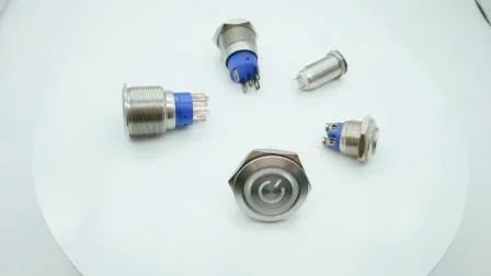 Produttore di interruttori a pulsante LED Yeswitch da 25 mm momentaneo 3 V 24 V 12 V con collegamento via cavo
